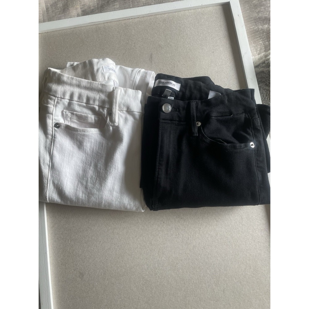Lot Of Two Size 6 GOOD AMERICAN Skinny Jeans Good Legs Good Waist